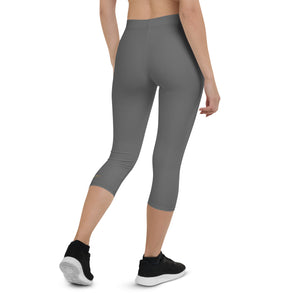 GRAY CAPRI LEGGINGS