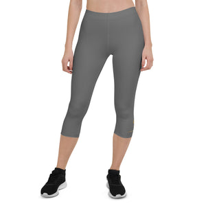 GRAY CAPRI LEGGINGS