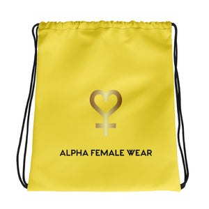 Yellow Drawstring bag